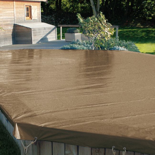 Couverture d’hivernage et de sécurité SKIN Wood Light La Coopérative des Pisciniers