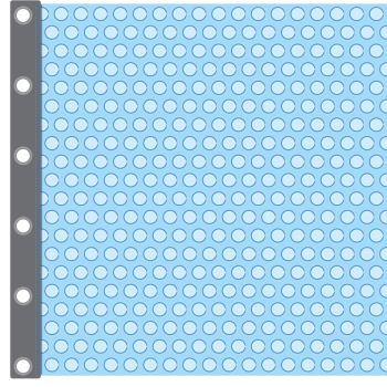 Couverture isothermique Bul 1 - Forme 3 - 400 microns Bleu