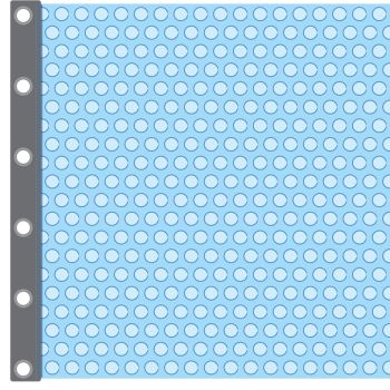 Couverture isothermique Bul 1 - Forme 2 - 400 microns Bleu