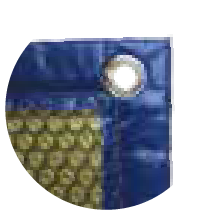 bordure bleu or