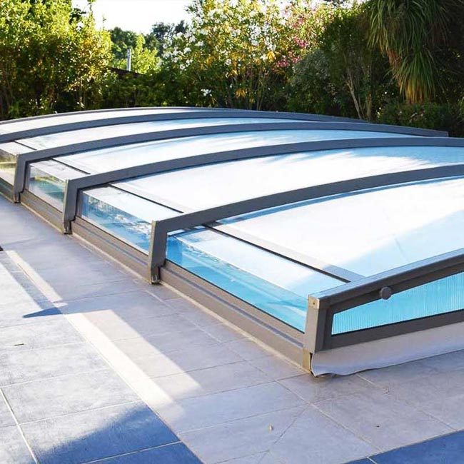 Polycarbonate Plein anti UV pour Abri de Piscine