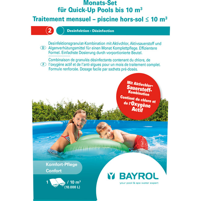 Traitement chlore - Piscine hors-sol ≤ 10 m³