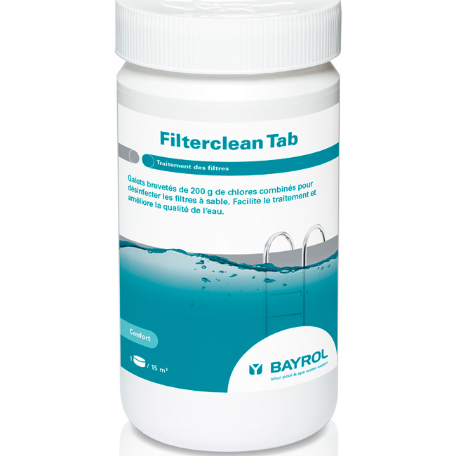 Filterclean Tab désinfectant pour filtres à sable et verre