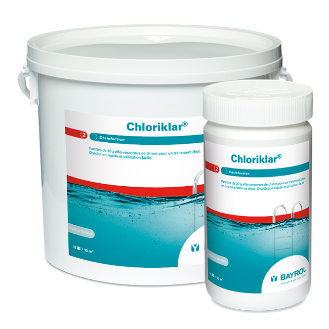 Chloriklar chlore à dissolution rapide en pastilles La Coopérative des Pisciniers