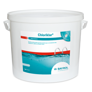 Chloriklar chlore à dissolution rapide en pastilles - seau 5 kg