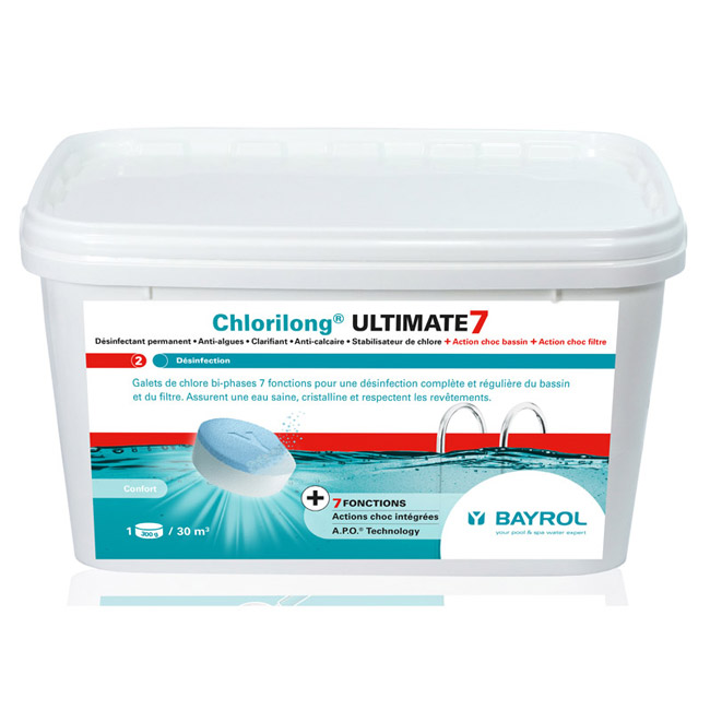 Chlore - Chlorilong® ULTIMATE7Bayrol La Coopérative des Pisciniers
