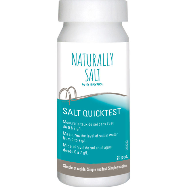 Analyse de l'eau - Salt QuickTest Naturally SaltBayrol La Coopérative des Pisciniers