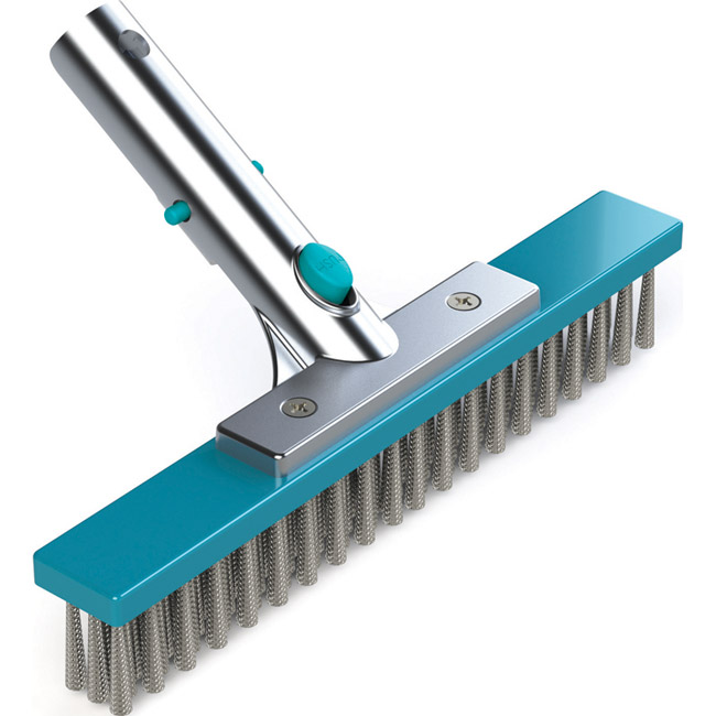 Brosse paroi inox 25 cm La Coopérative des Pisciniers