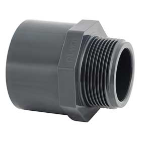 Embout fileté PN 10 mâle / femelle à coller x mâle à visser