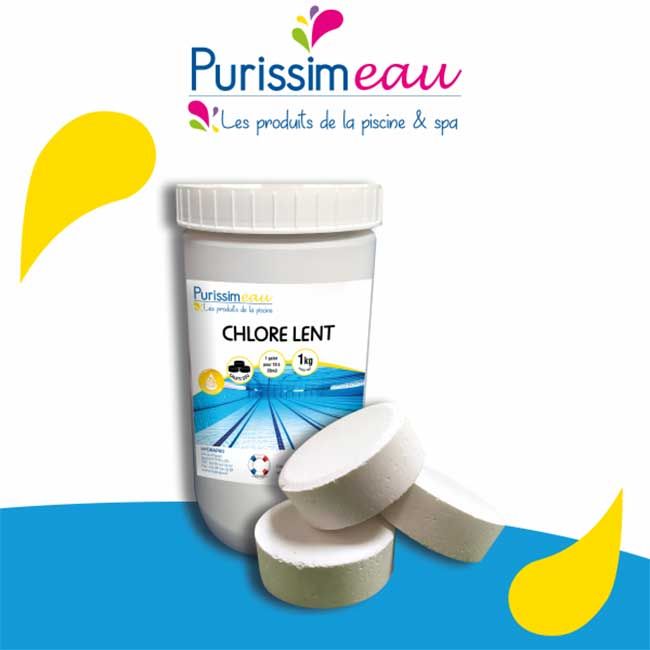 Chlore lent stabilisé en 125g