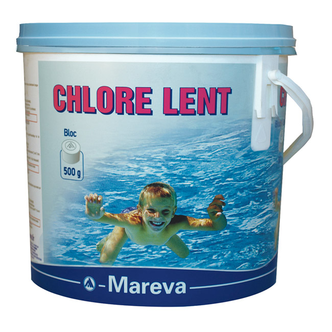 CHLORE LENT 500G La Coopérative des Pisciniers