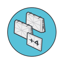 Cartouches de filtration 2 niveaux