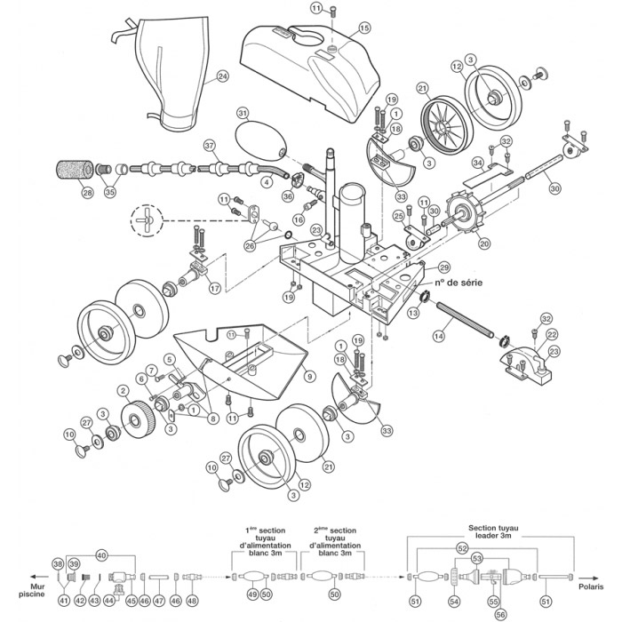 Pieces Detachees Pour Robot Polaris 180280 Zodiac